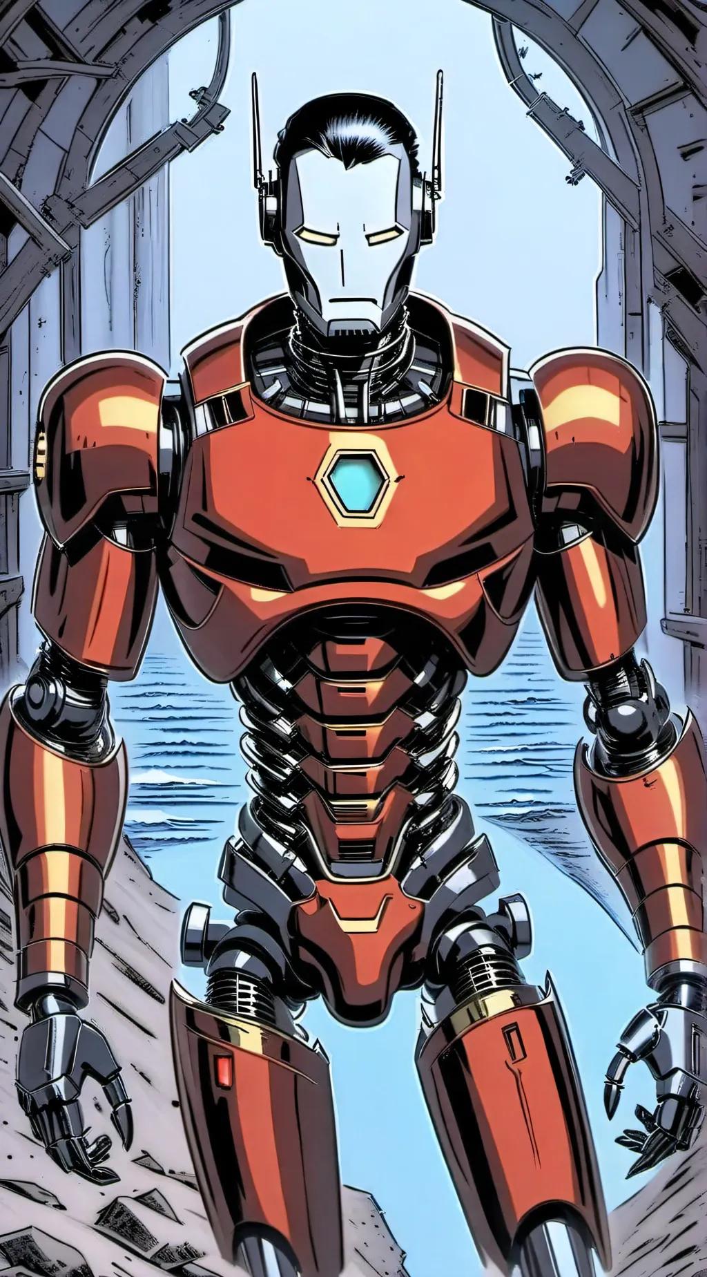 ai character: robot killer background