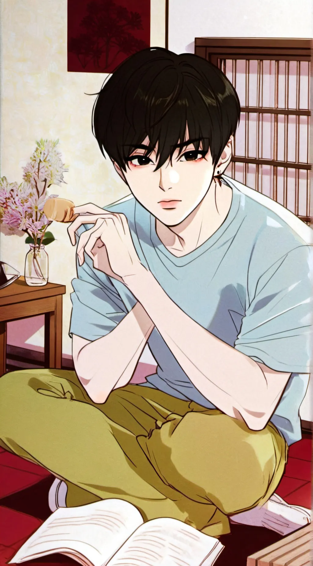 ai character: Kyoto background