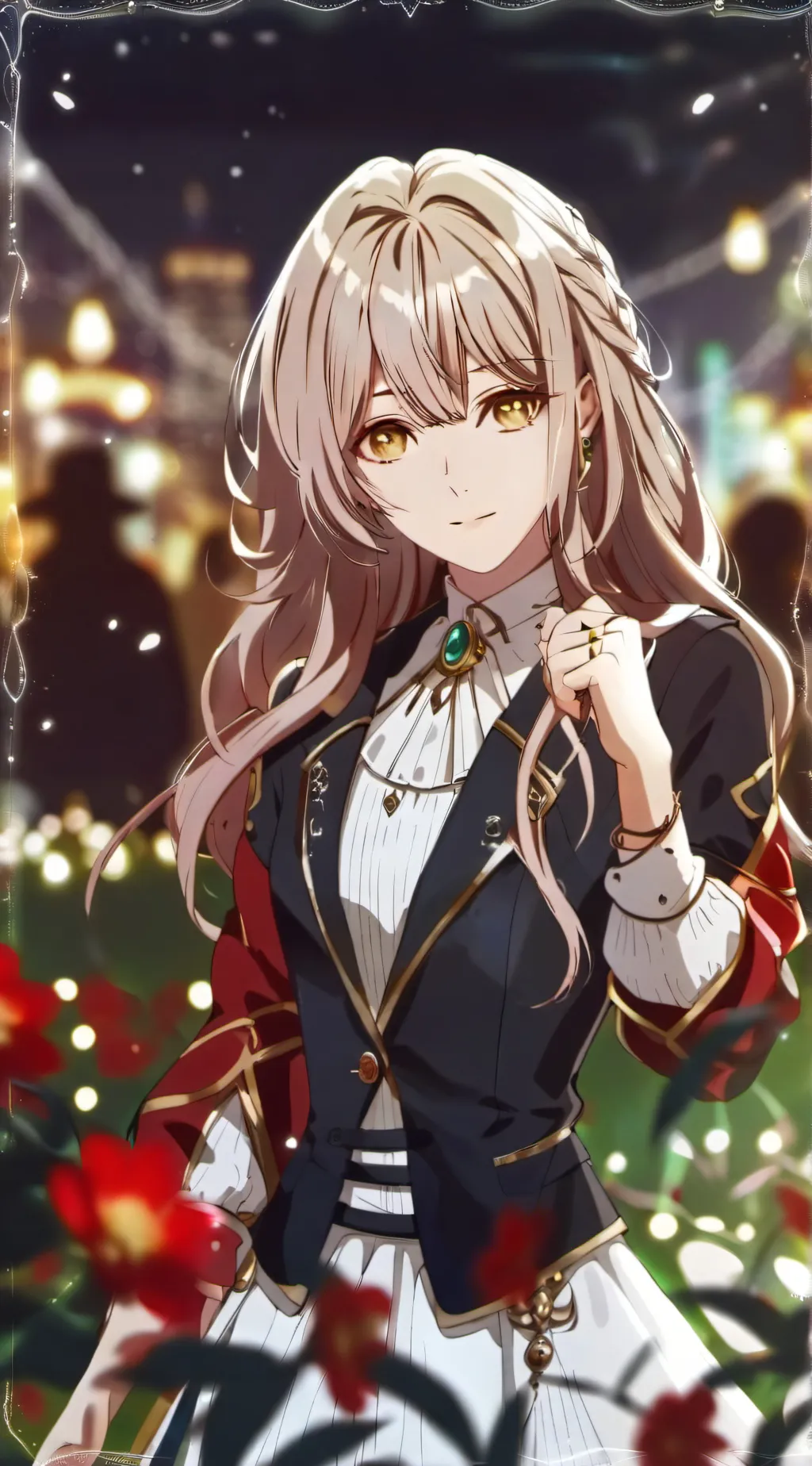 ai character: 🦋🍄luna🐞🌺 background