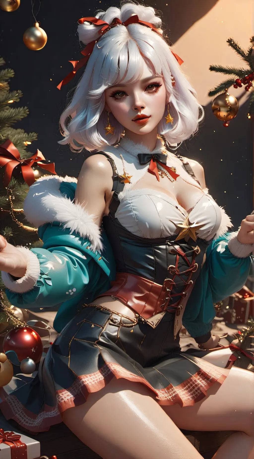 ai character: winter background