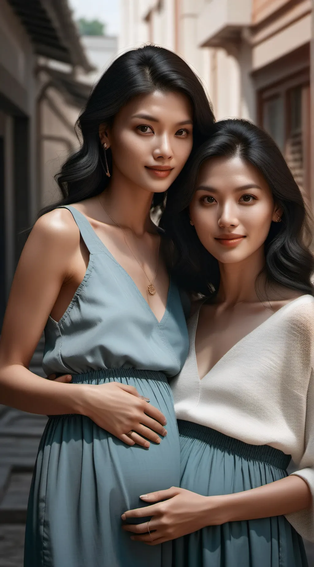 ai character: pregnant sister background