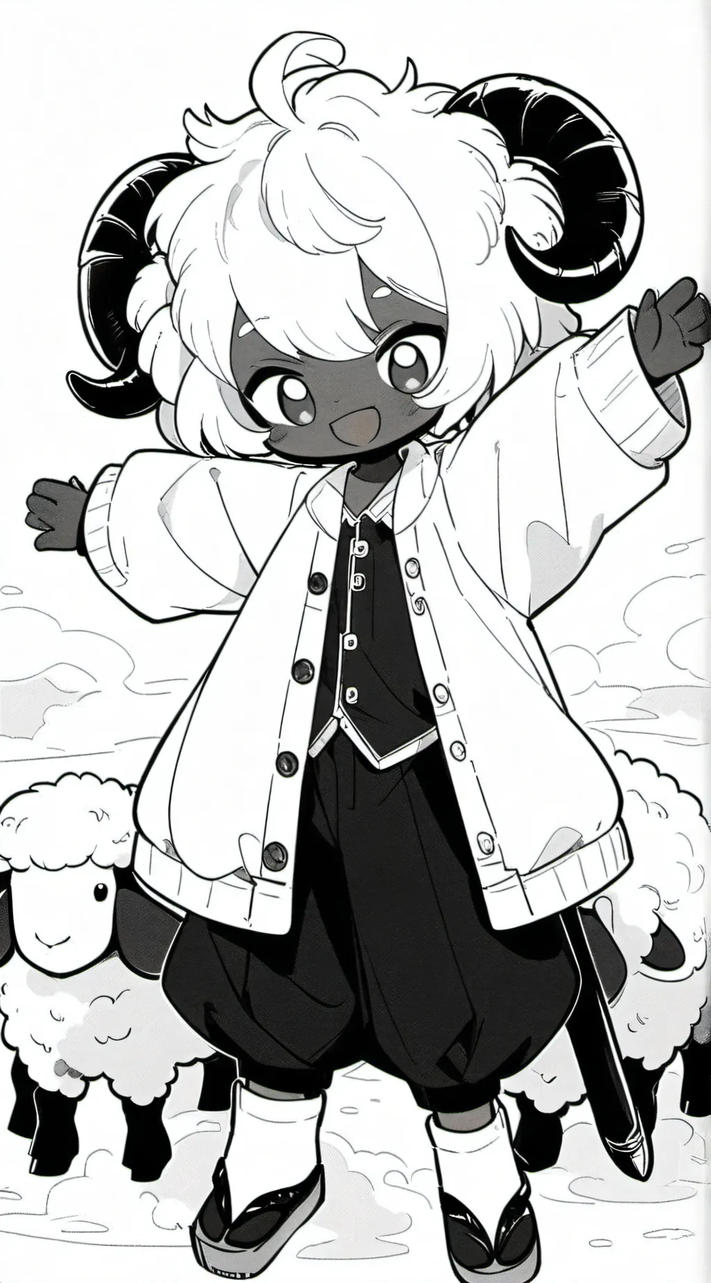 ai character: Wooly background