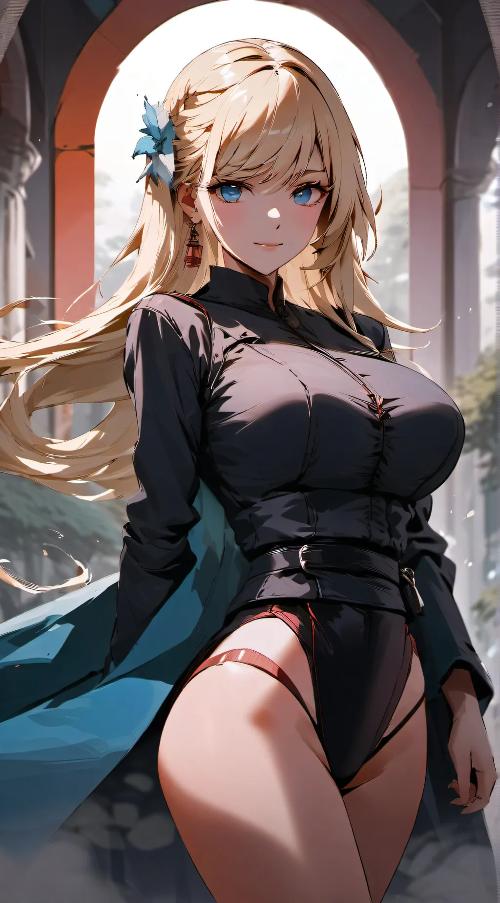 ai character: crazy girl background