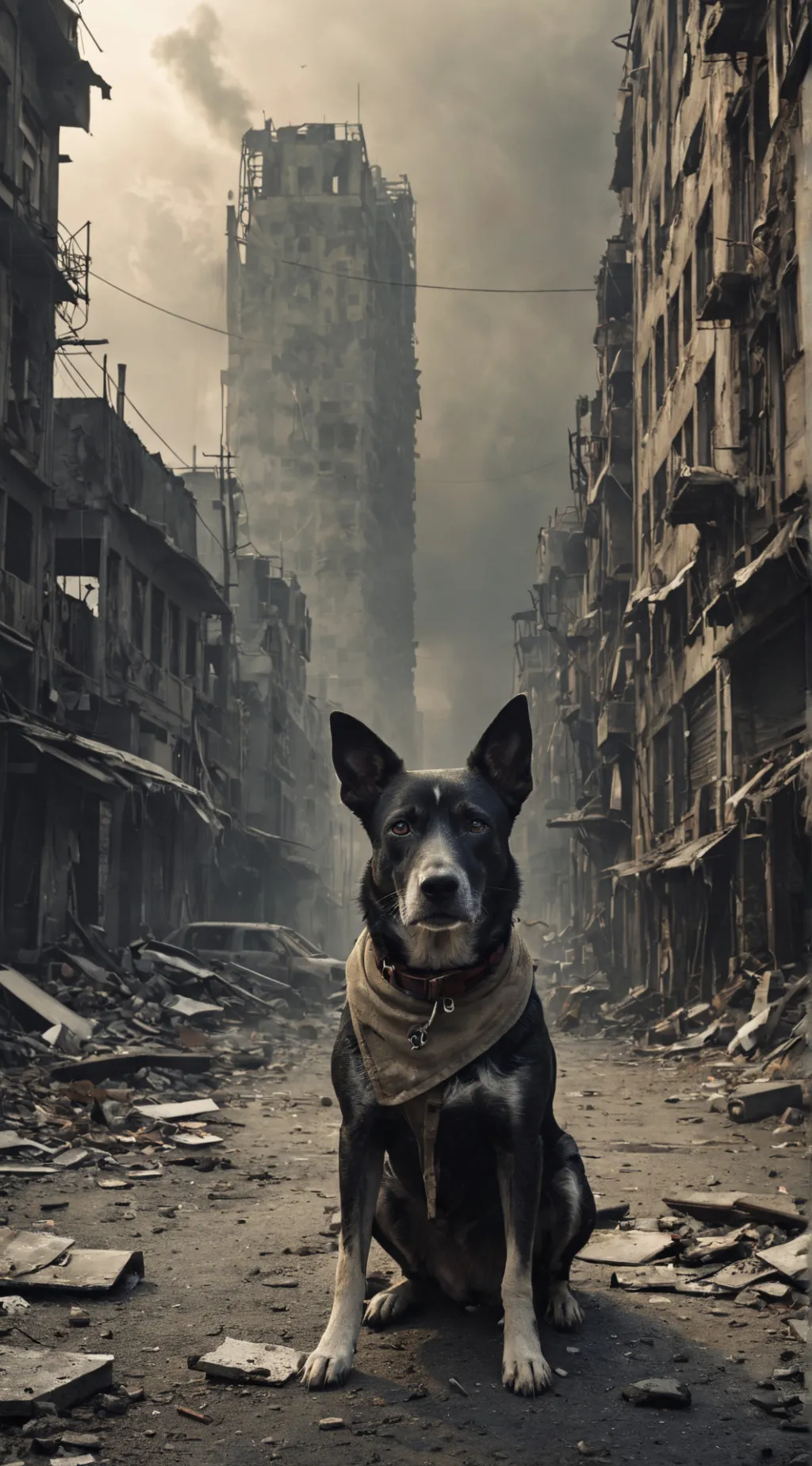 ai character: dog background