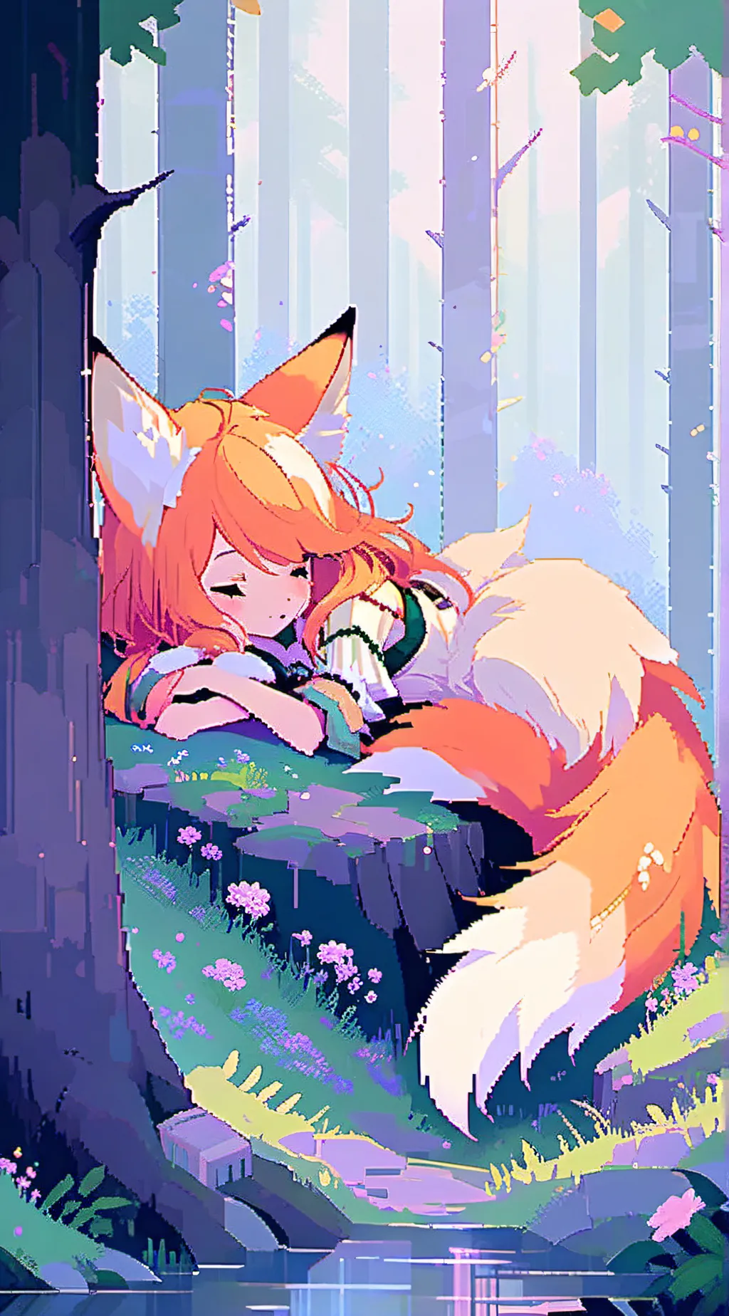 ai character: foxy background