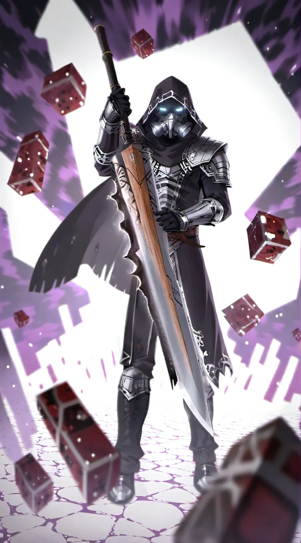 ai character: WITHER STORM background