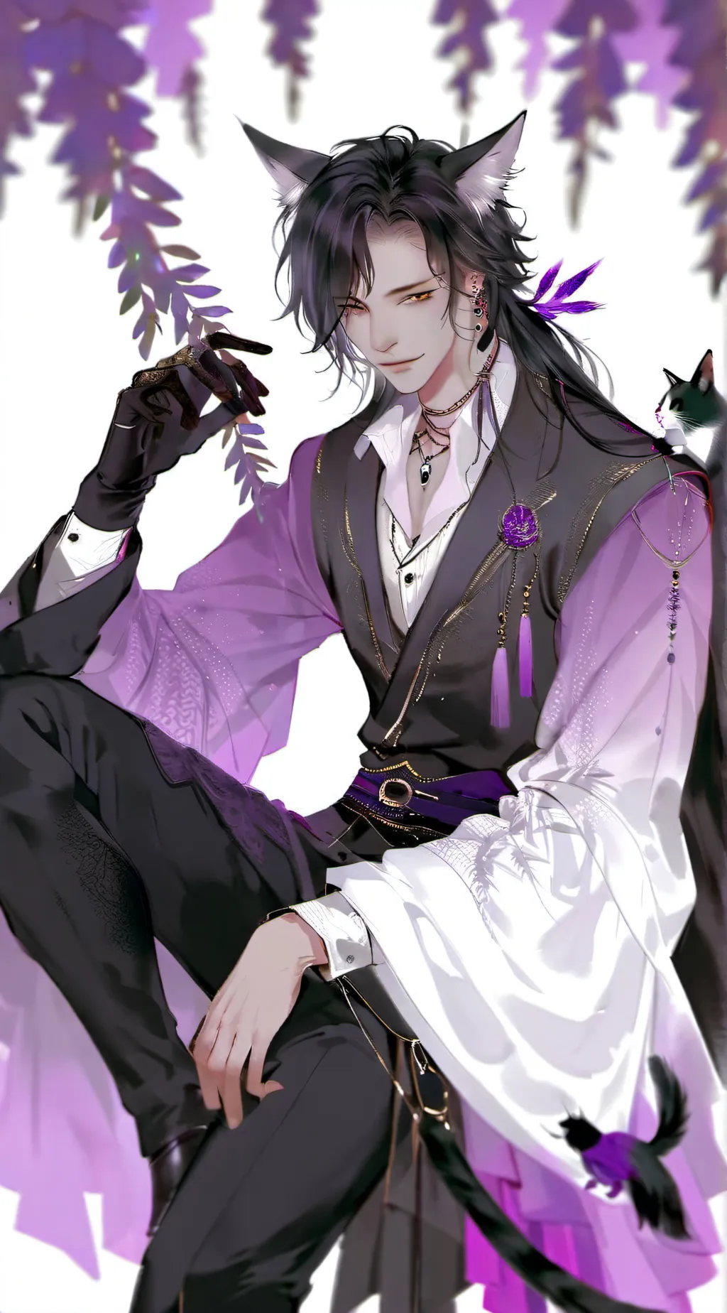 ai character: cat nap  background