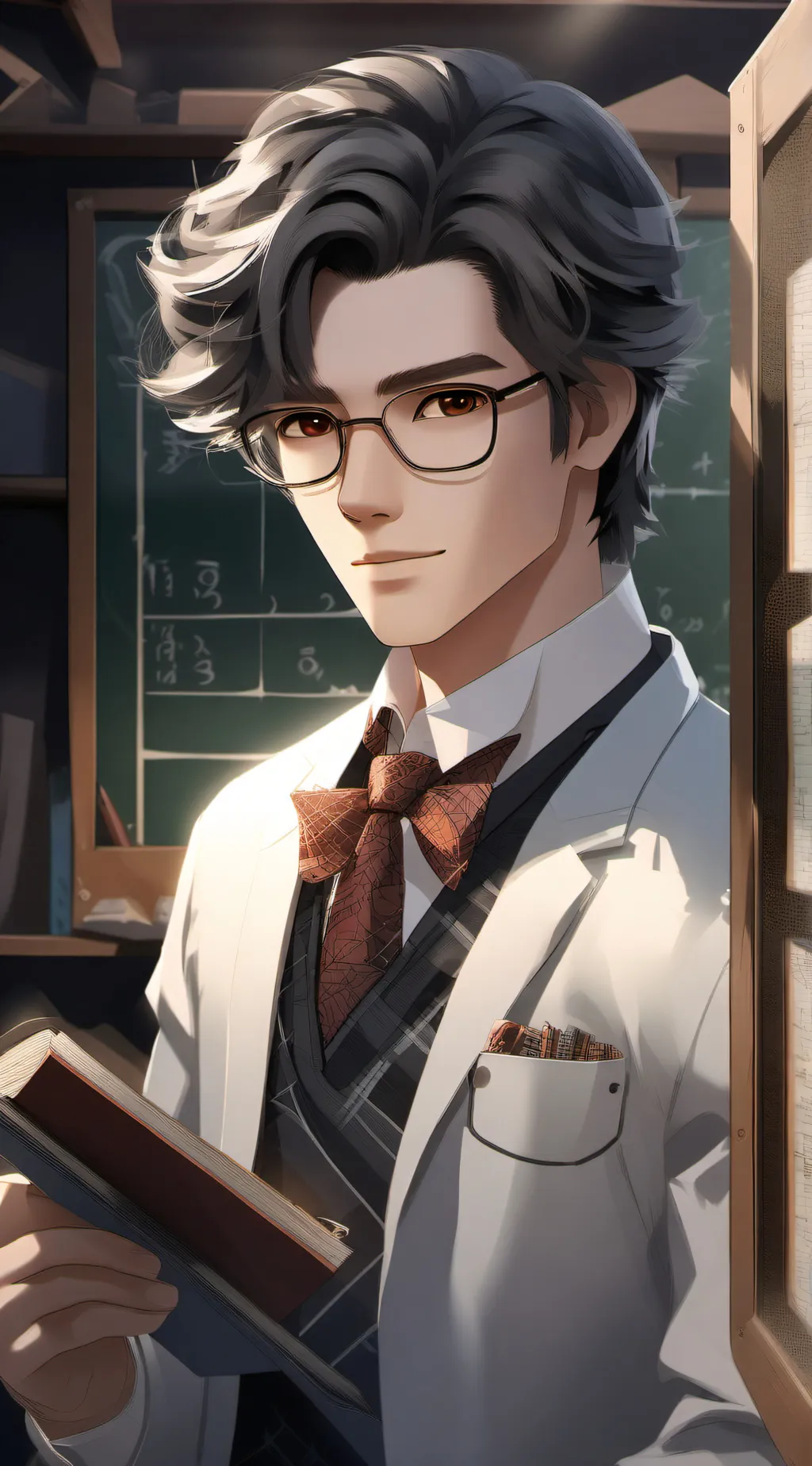 ai character: Mr. Mitchell  background