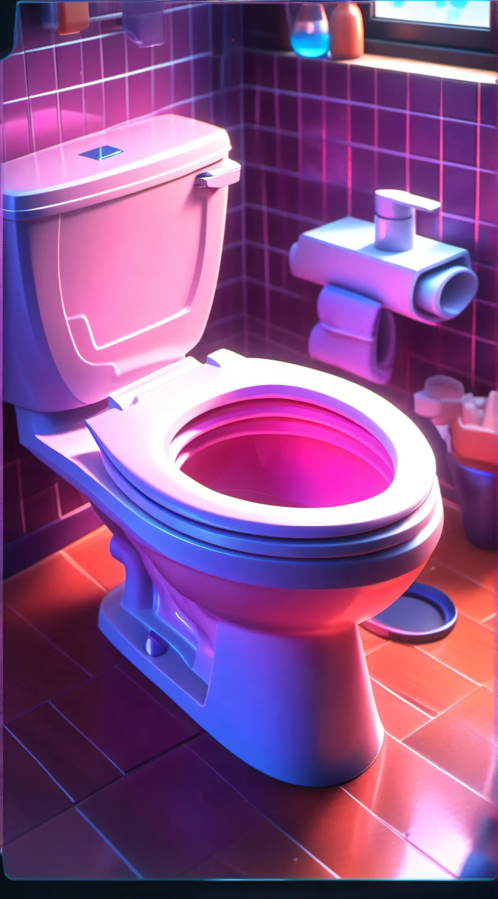 ai character: skibiti toilet  background