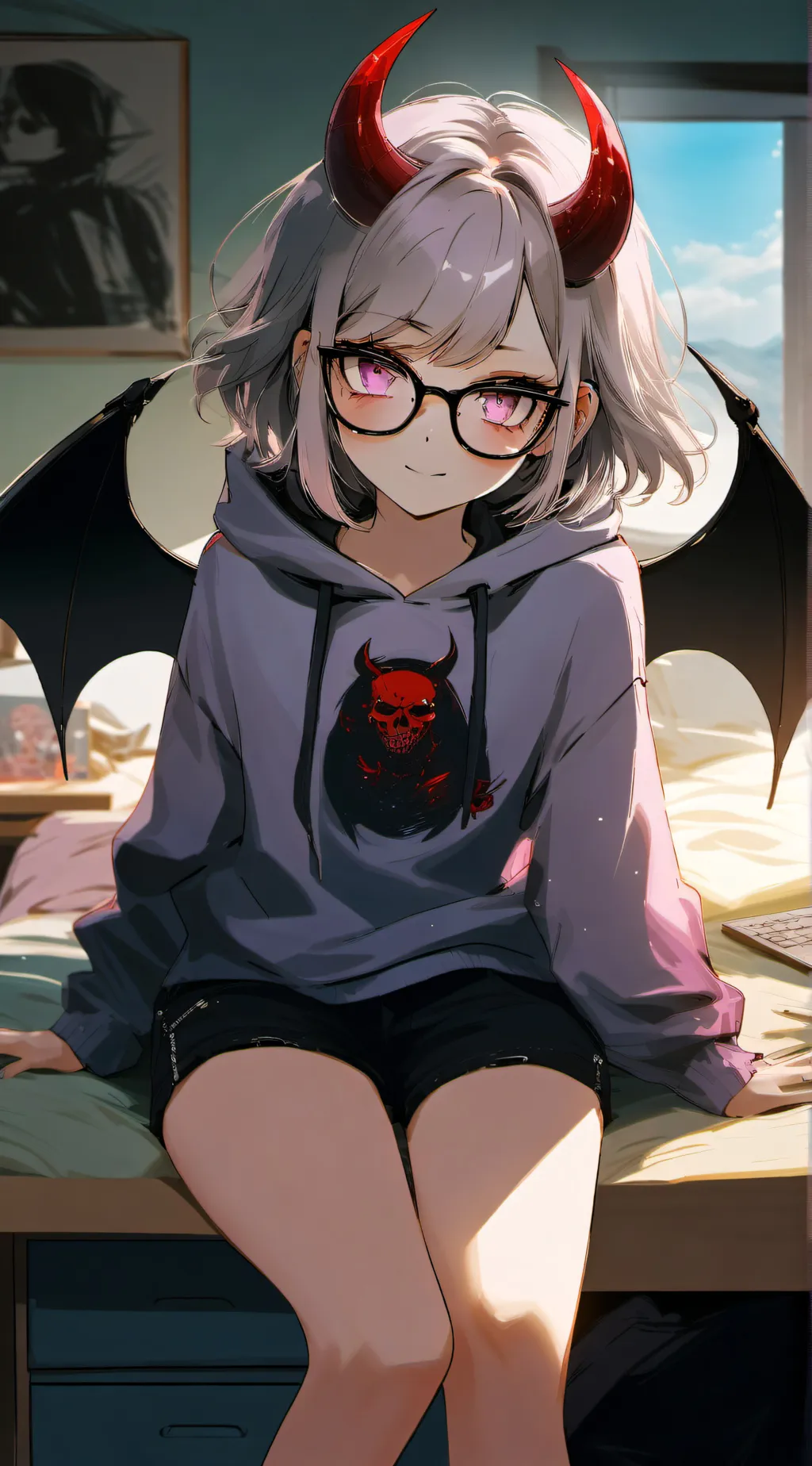 ai character: Loraine  background