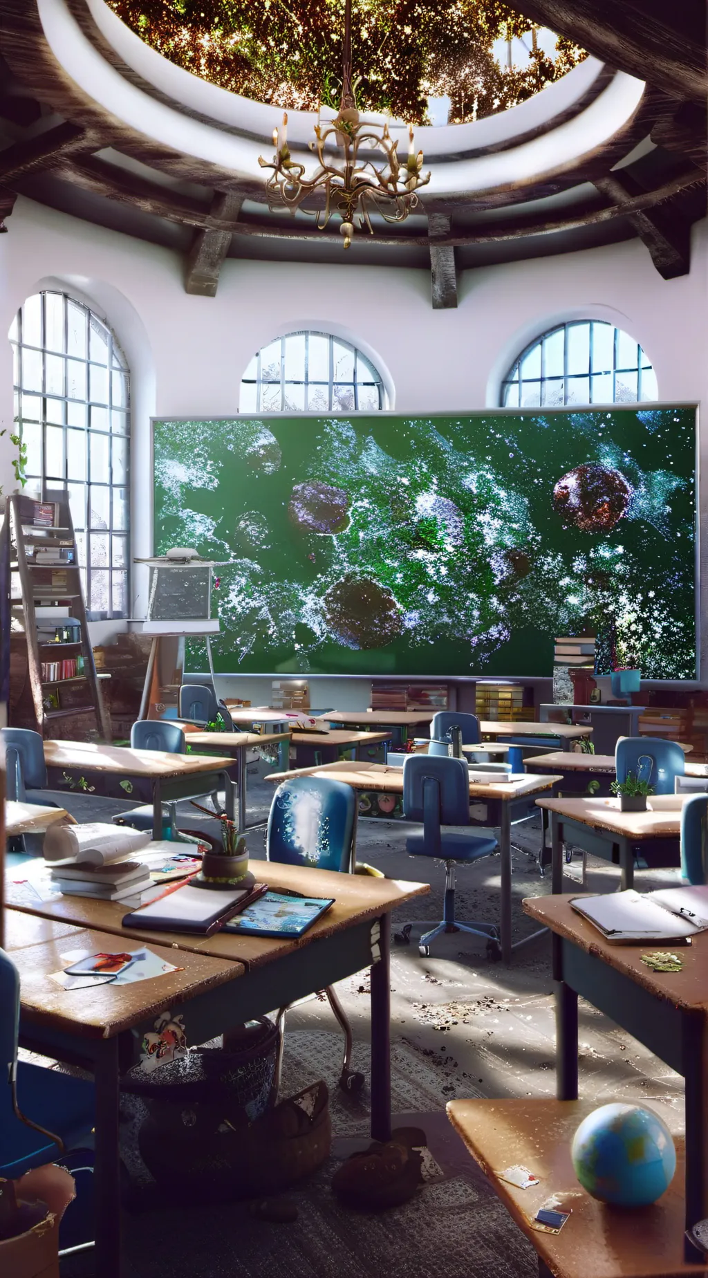 ai character: My class room background