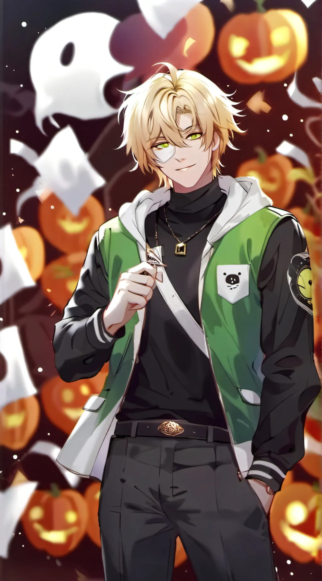 ai character: DSMP dream  background