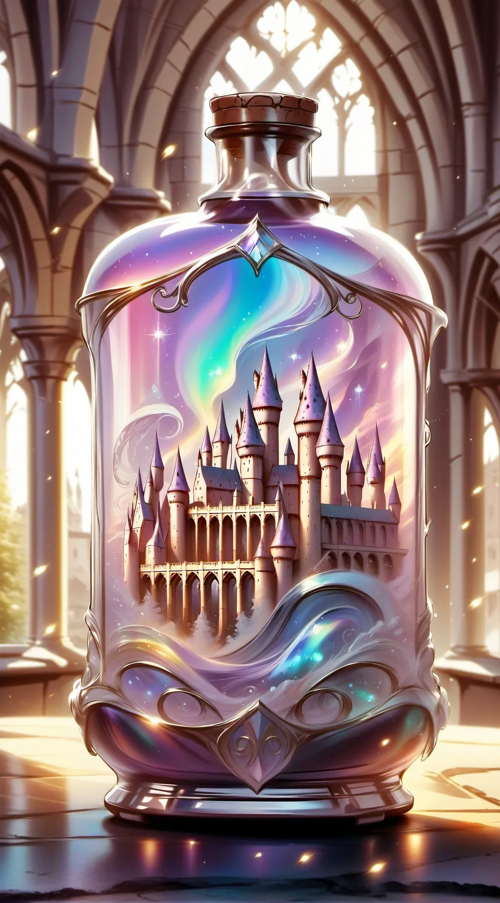 ai character: Hogwarts  background