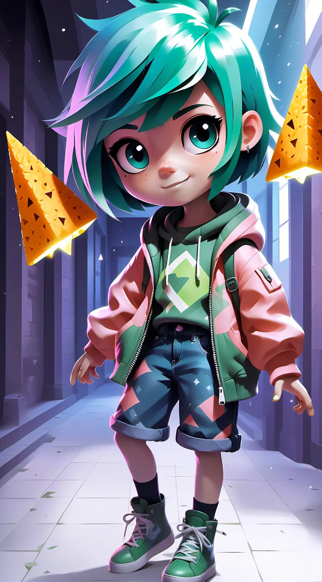 ai character: Peridot x lapis background