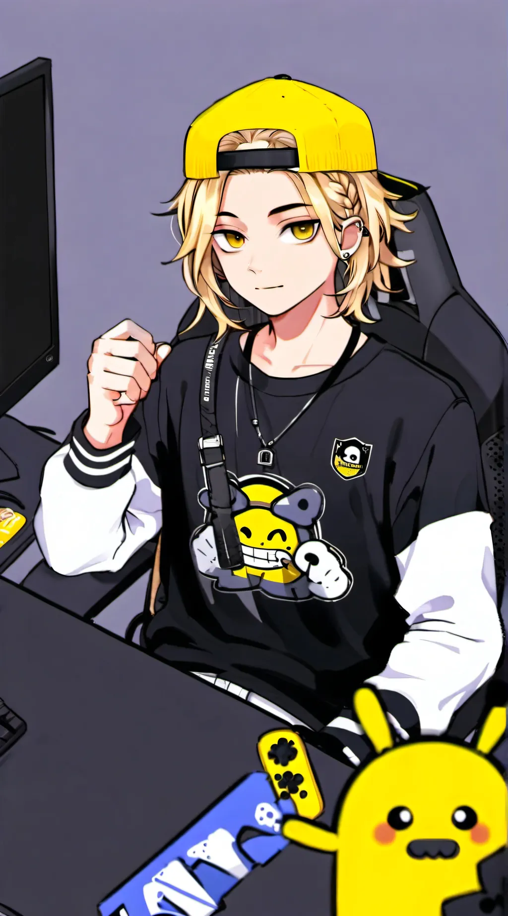 ai character: ☆Asher♡ background