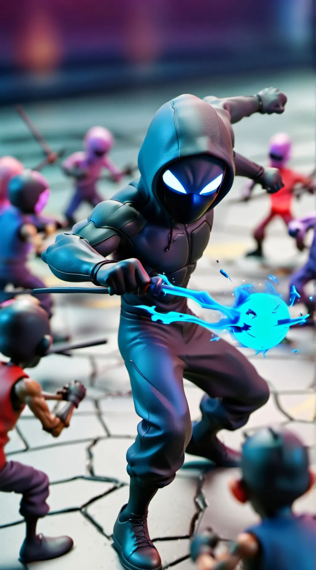 ai character: Stick fight background