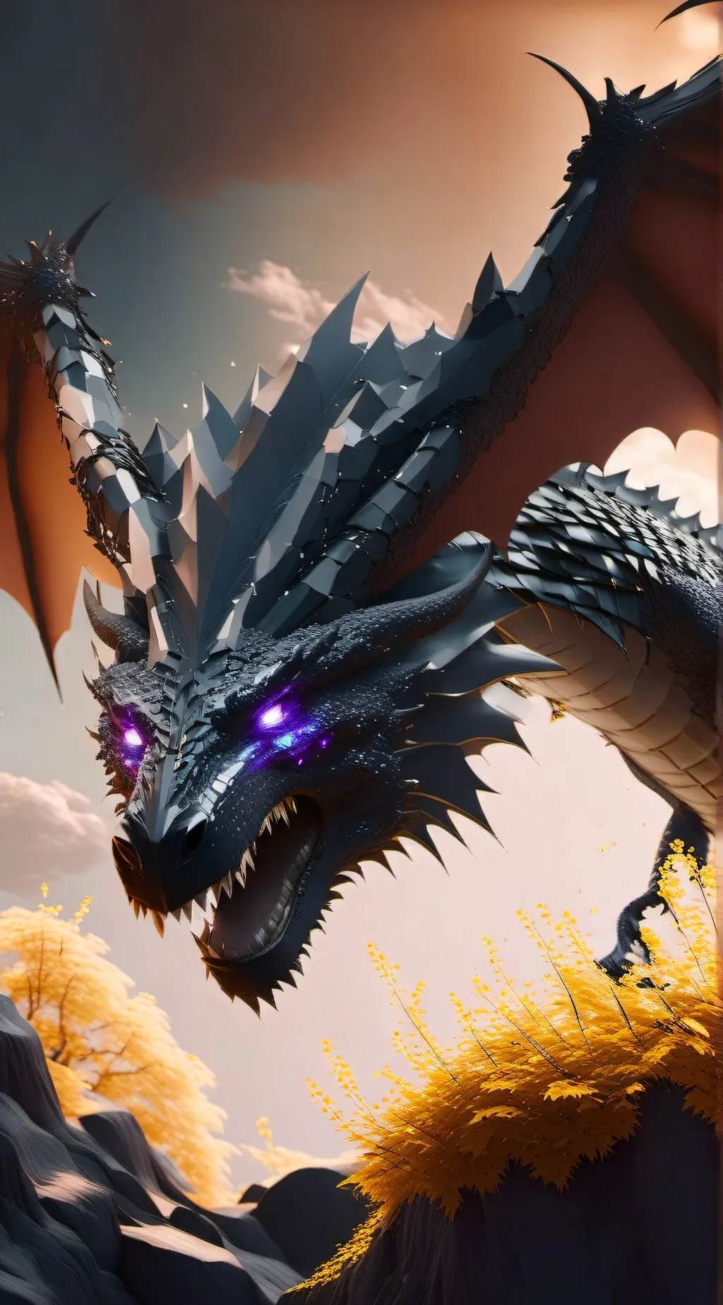 ai character: Ender Dragon Jean  background