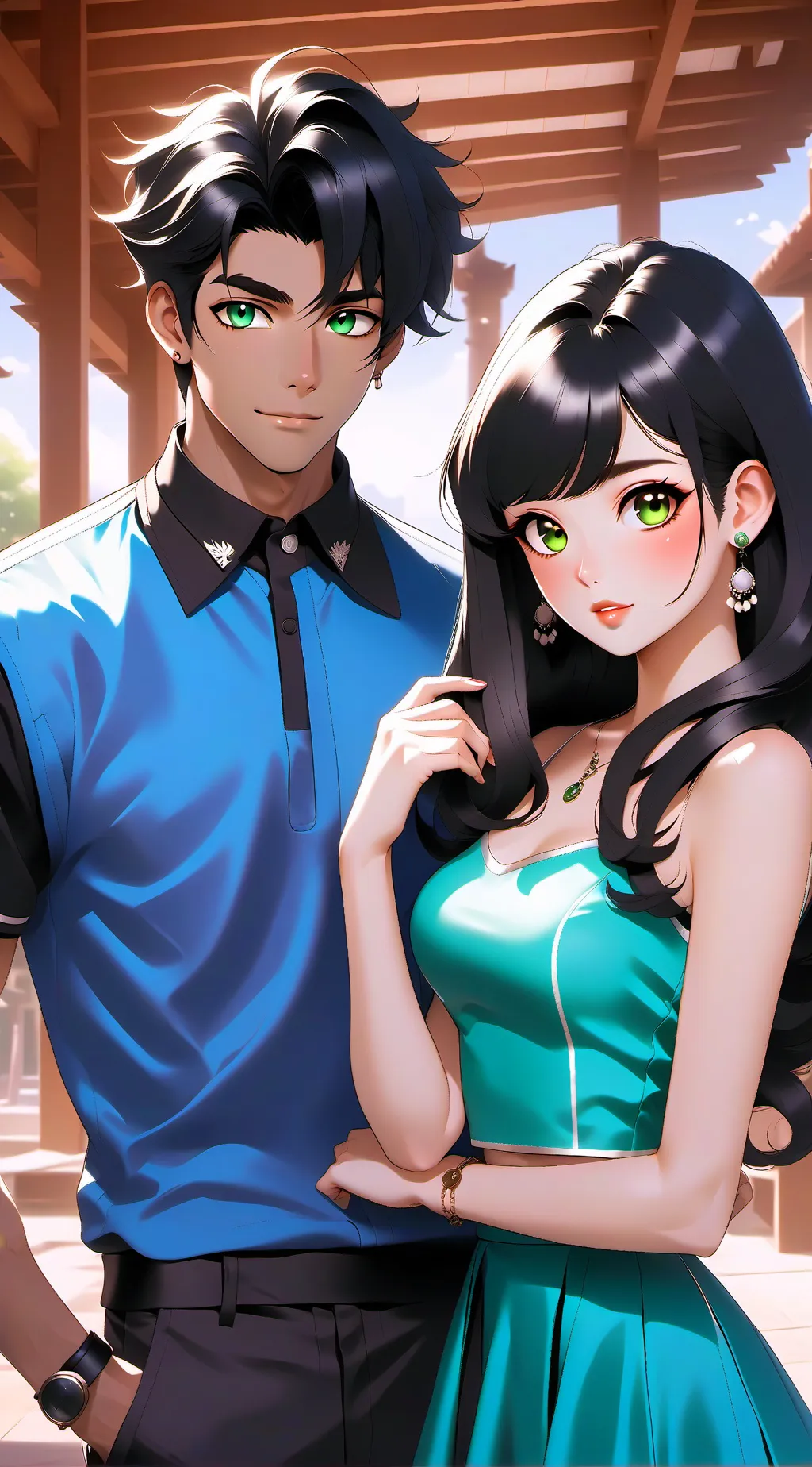 ai character: Jessica y marcos💔 background