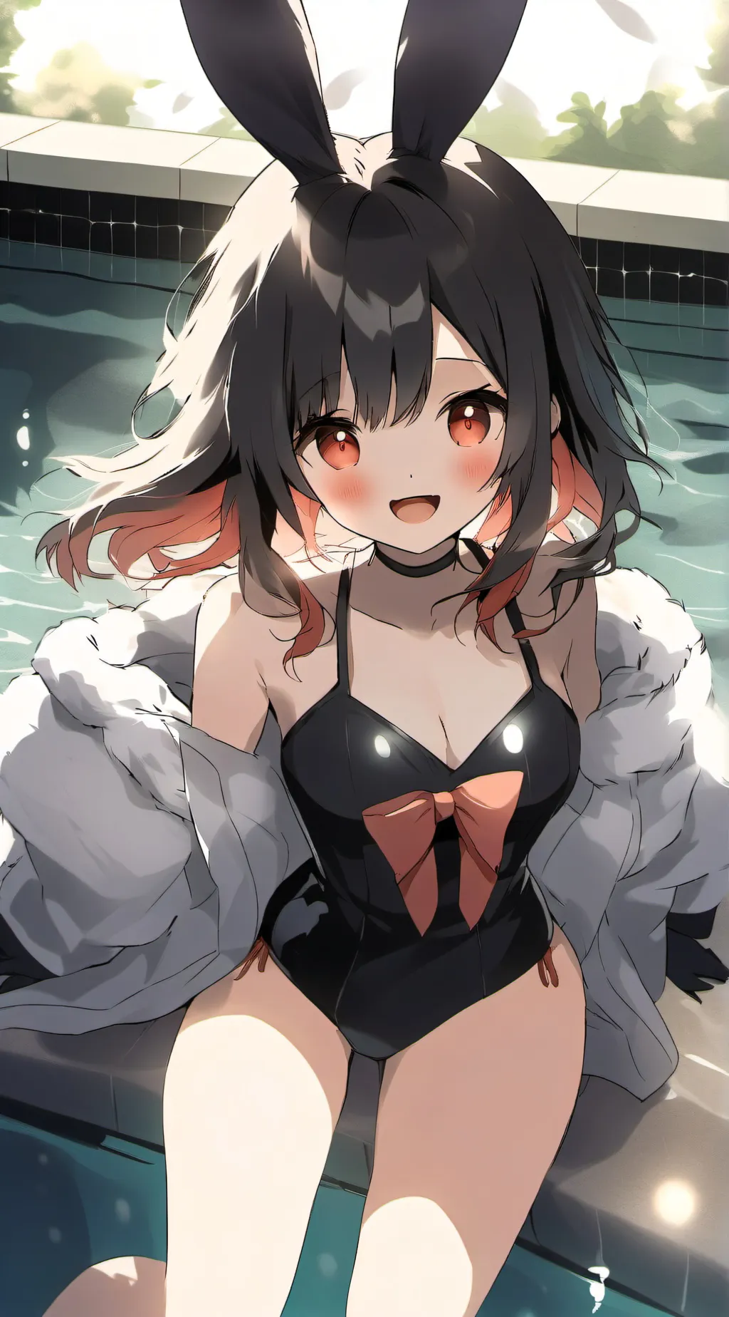 ai character: Weird woman  background