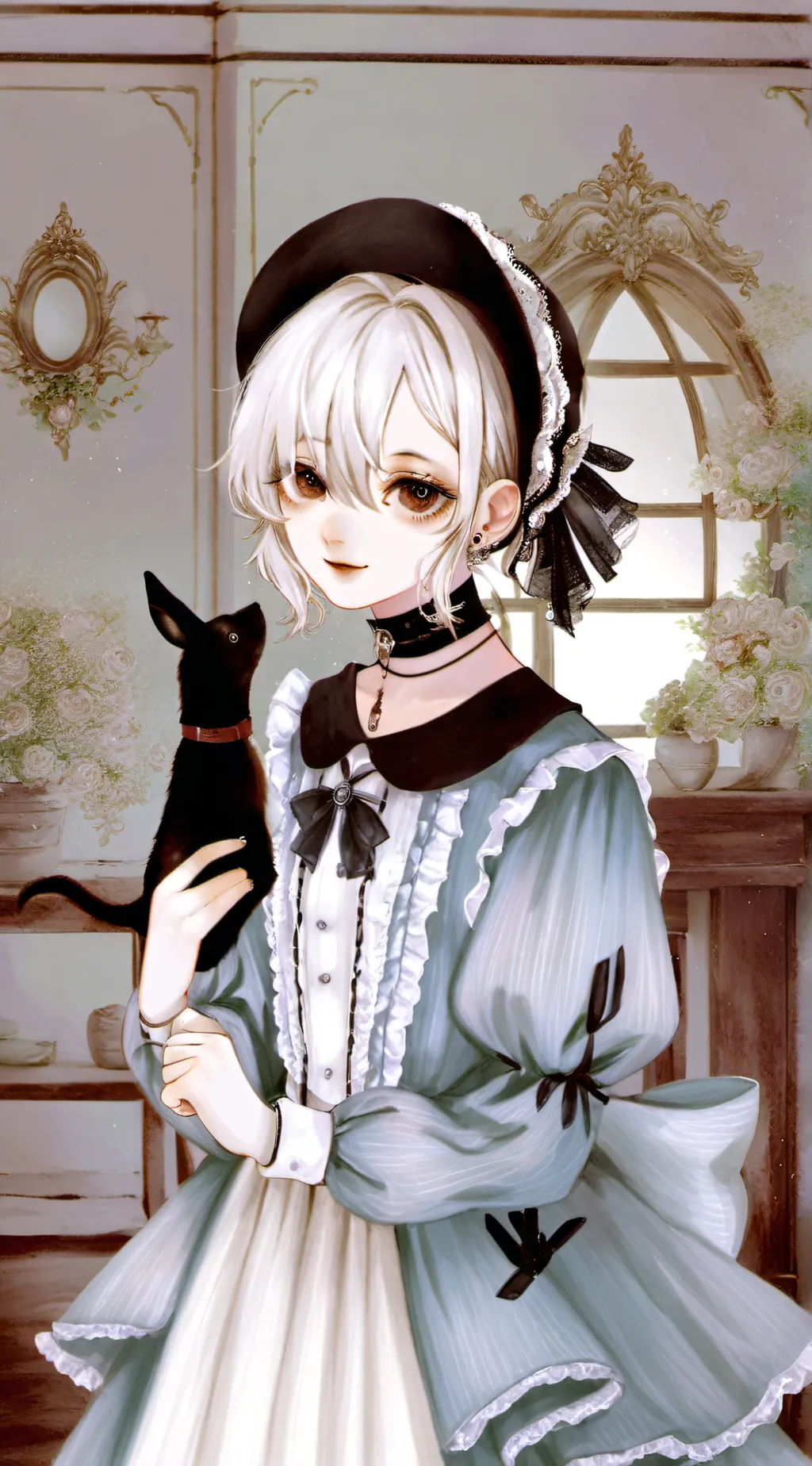 ai character: gata  background