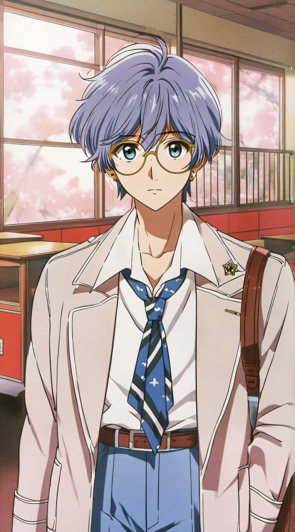 ai character: Leo Azure background