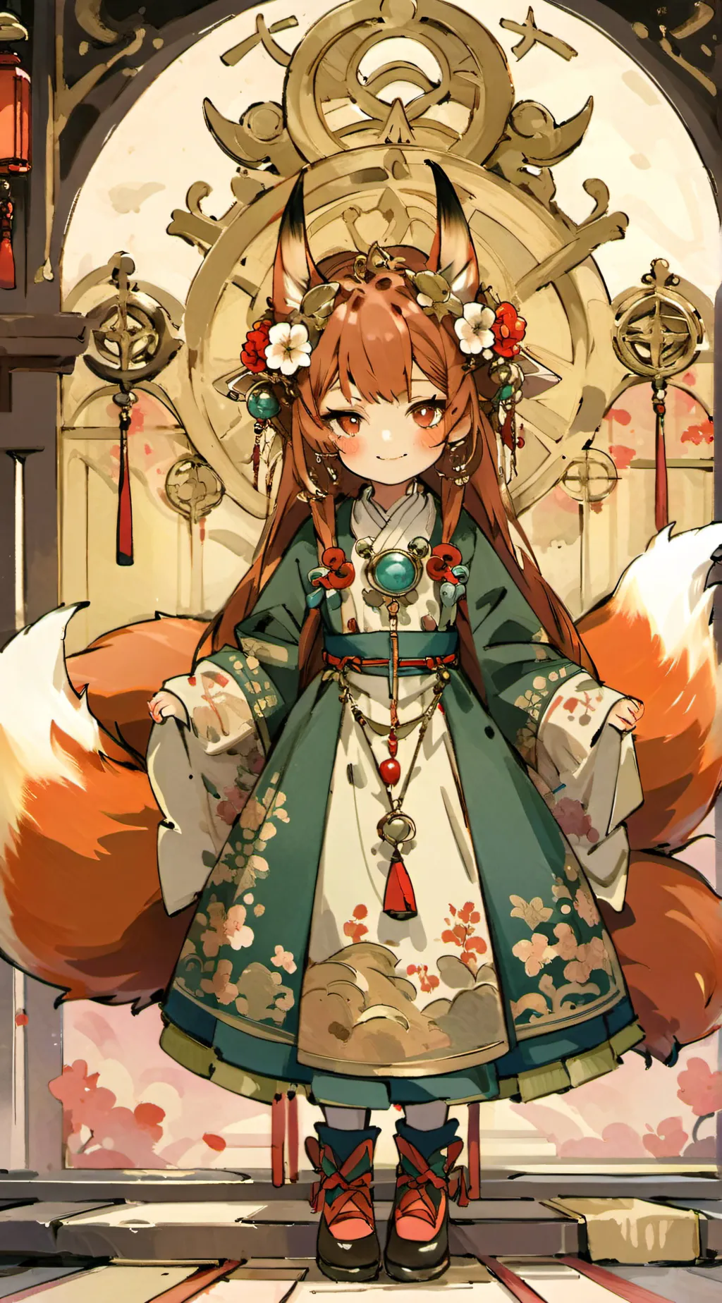 ai character: digital circus background