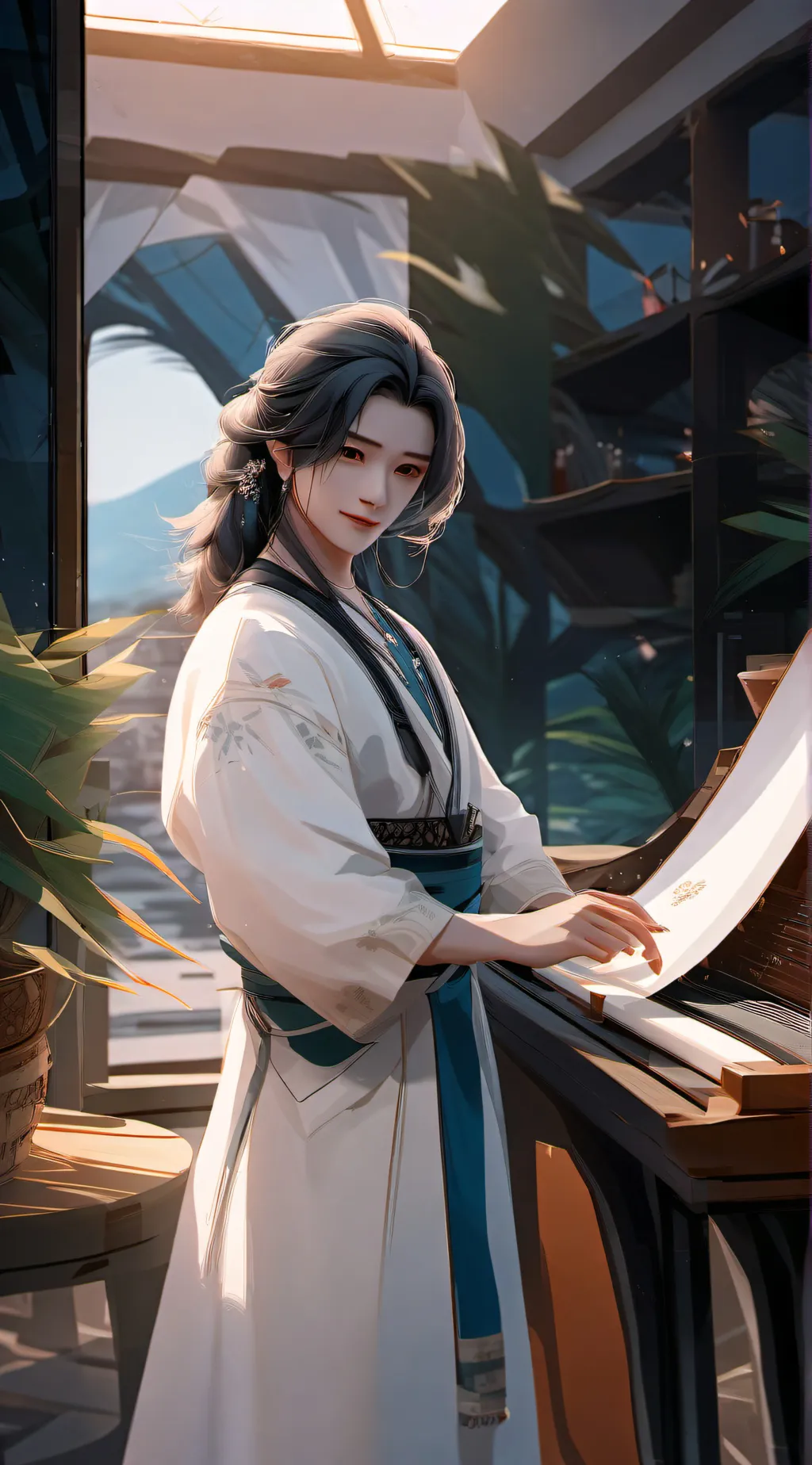 ai character: Sebastian background