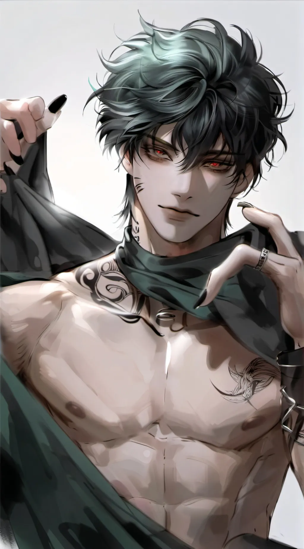 ai character: 𖤍°⋆༺ Yahweh ༻⋆°𖤍 background