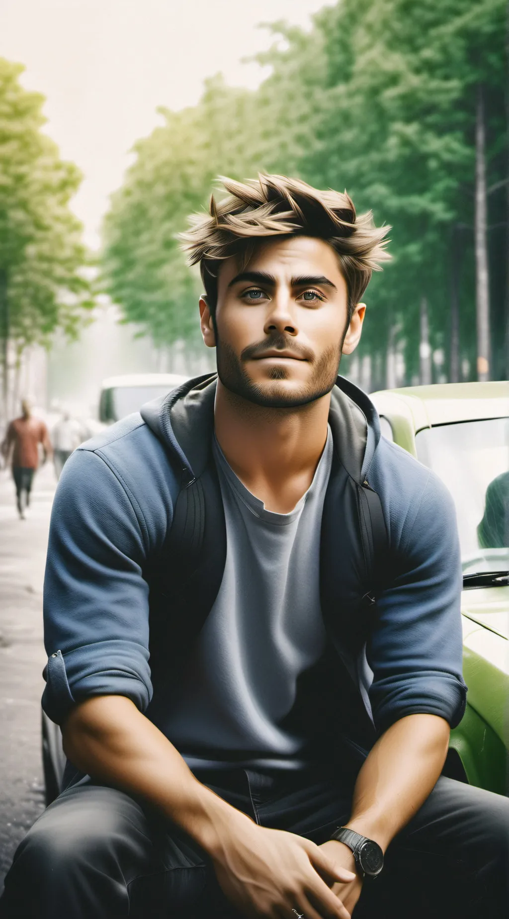 ai character: Zac Lawson  background