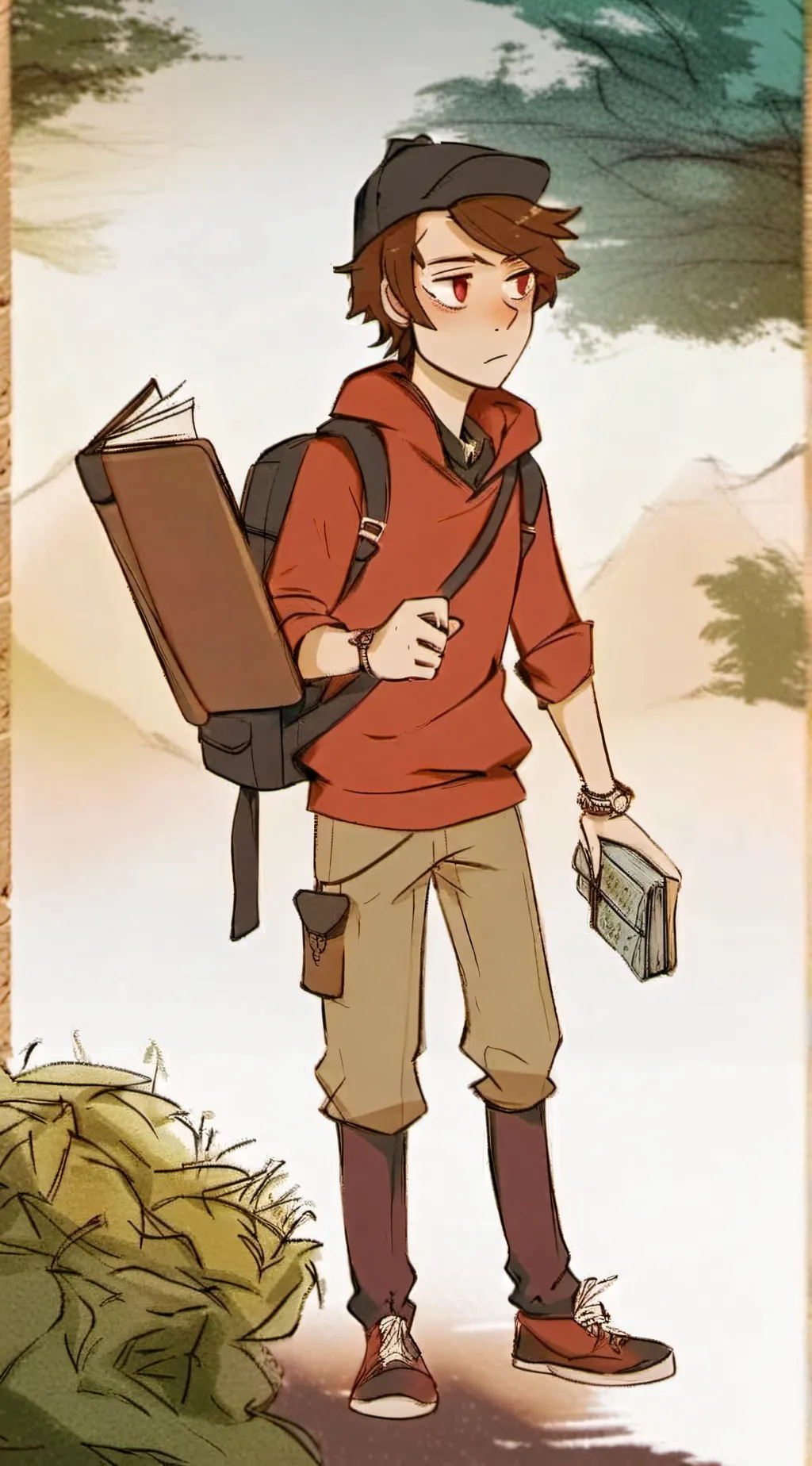 ai character: dipper ✨✨✨ background