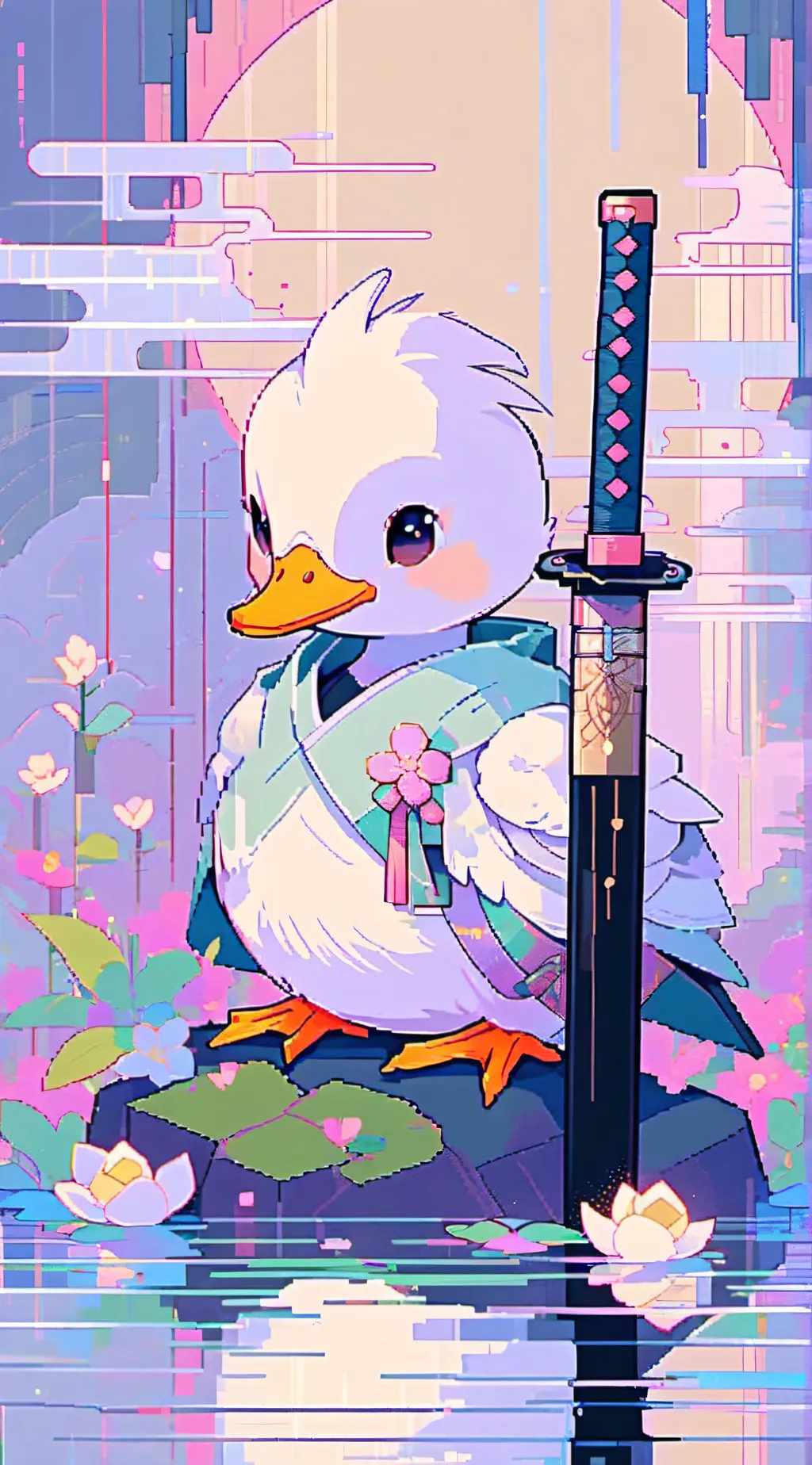 ai character: samurai duk background