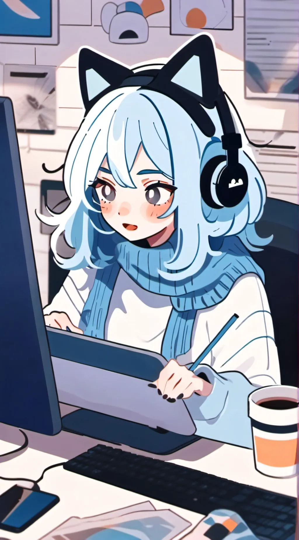 ai character: Tesla Rivera background