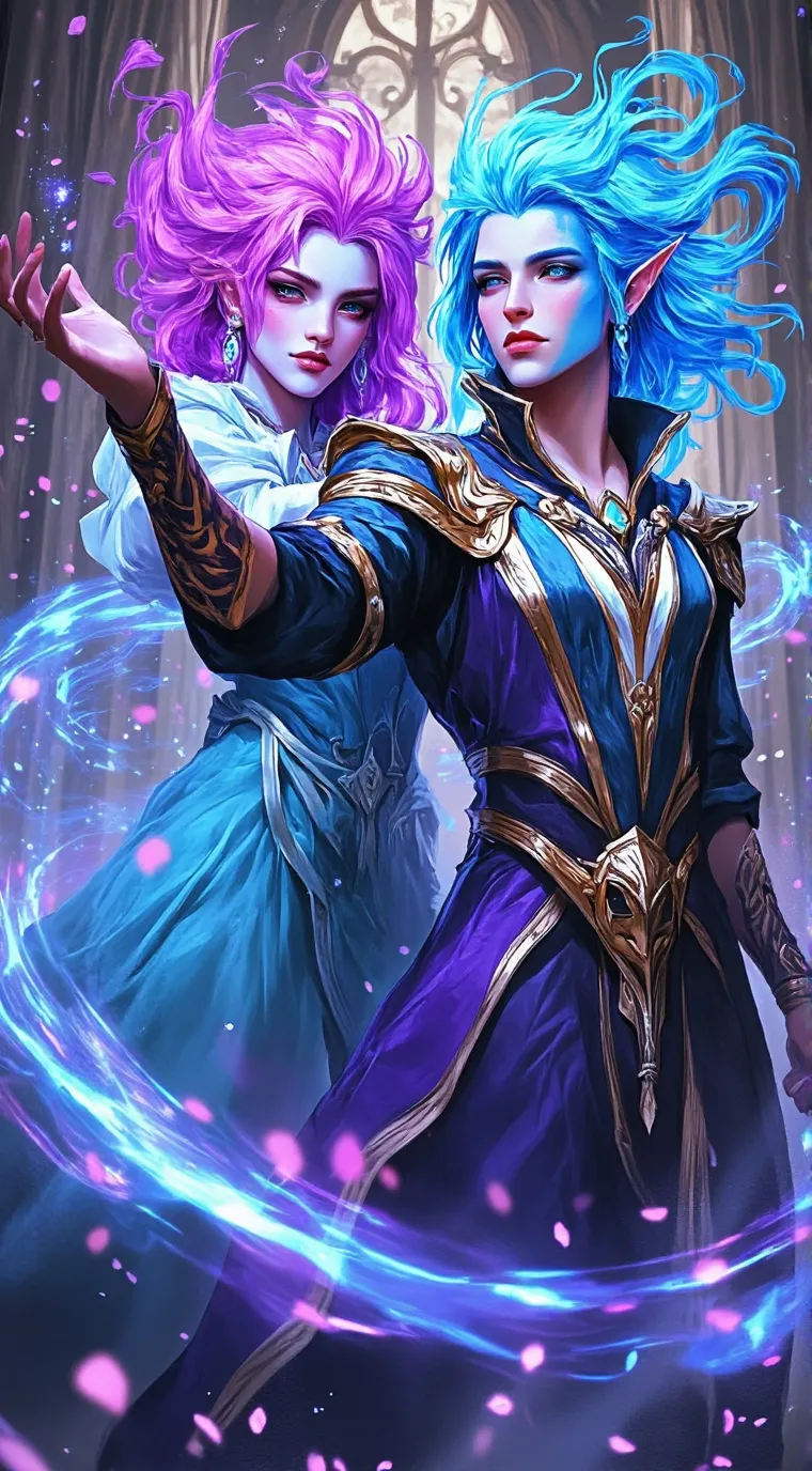 ai character: kuhari and kazuki background