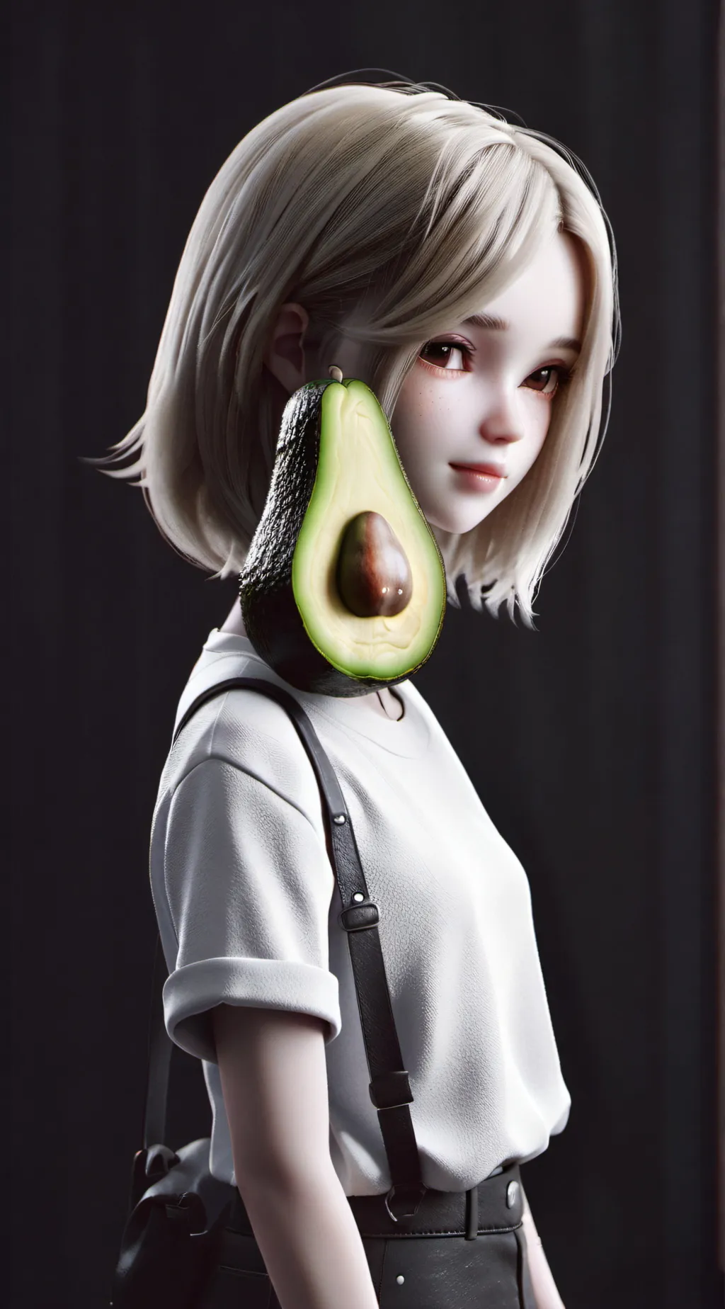 ai character: polina avocado  background