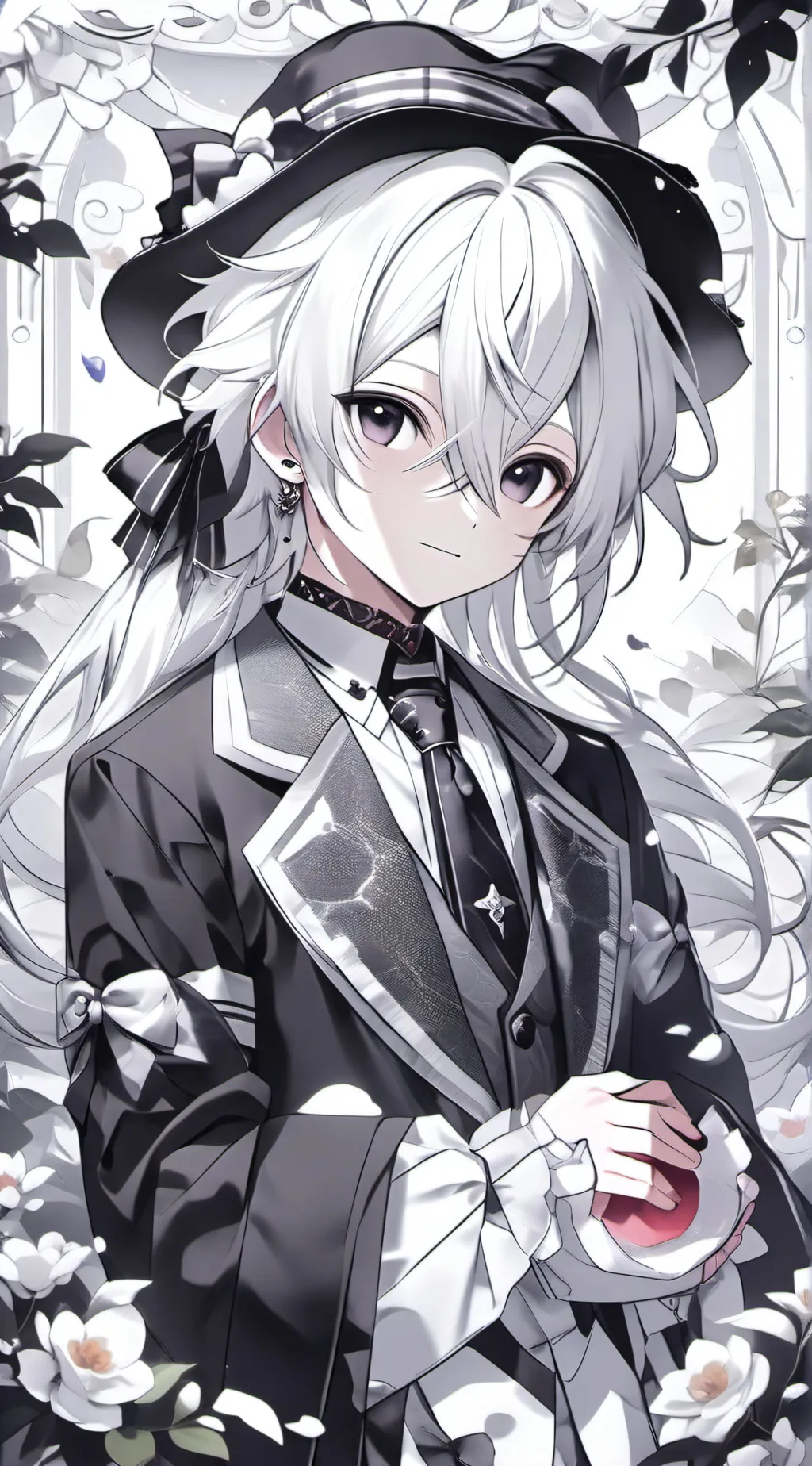 ai character: Blackberry!🖤💙 background