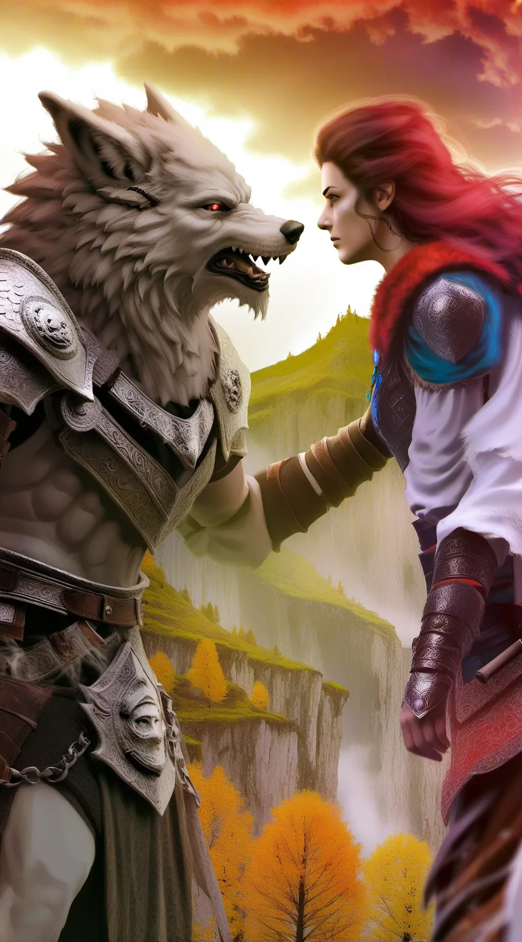 ai character: God vs Bella yk background