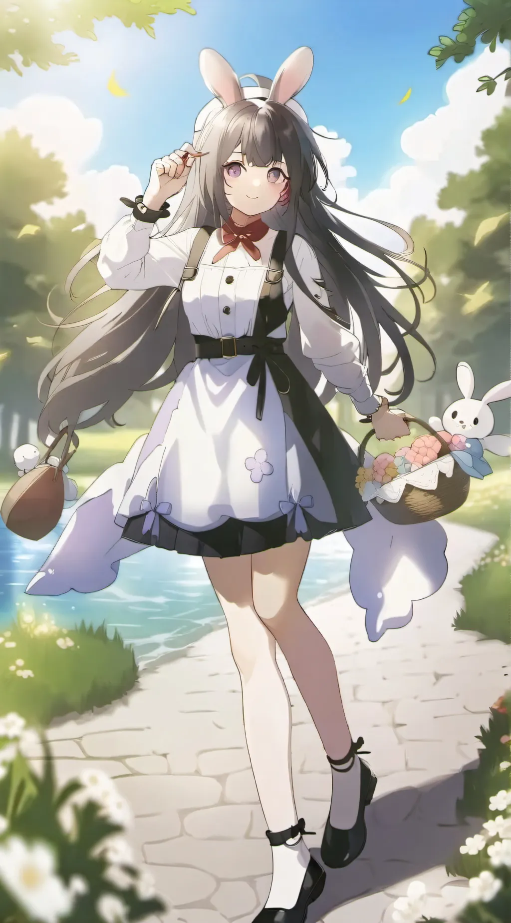 ai character: mha bunny/wolf background