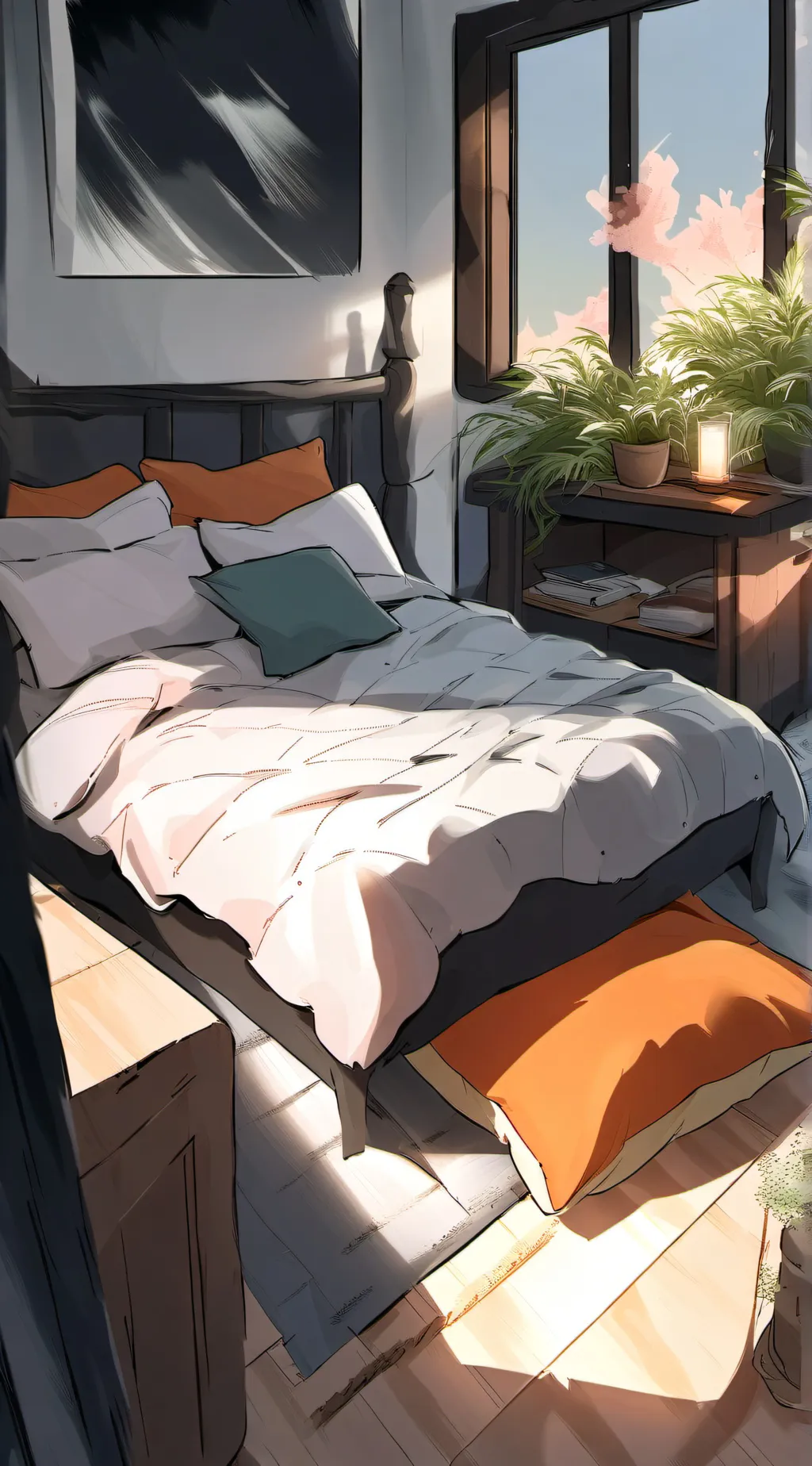 ai character: MHA sleep over background