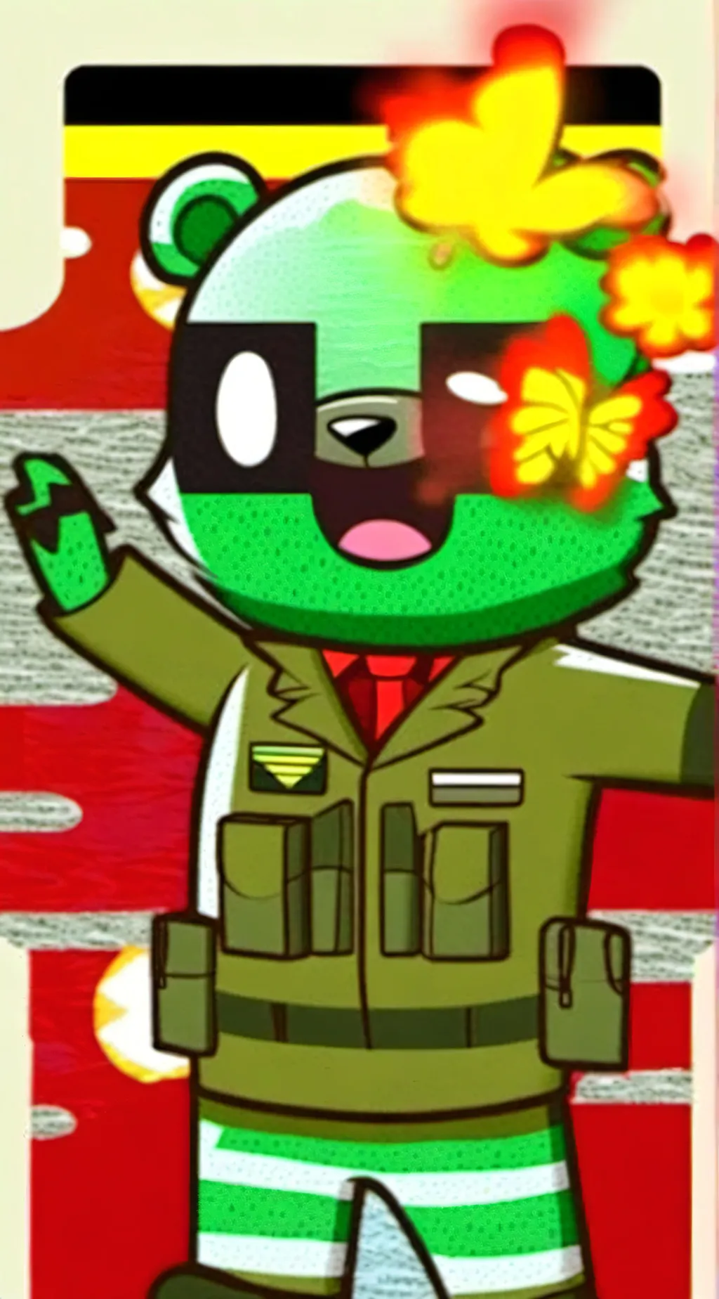 ai character: Flippy background