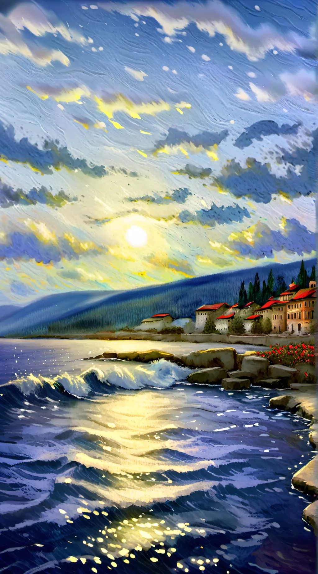 ai character: Space and Coal background