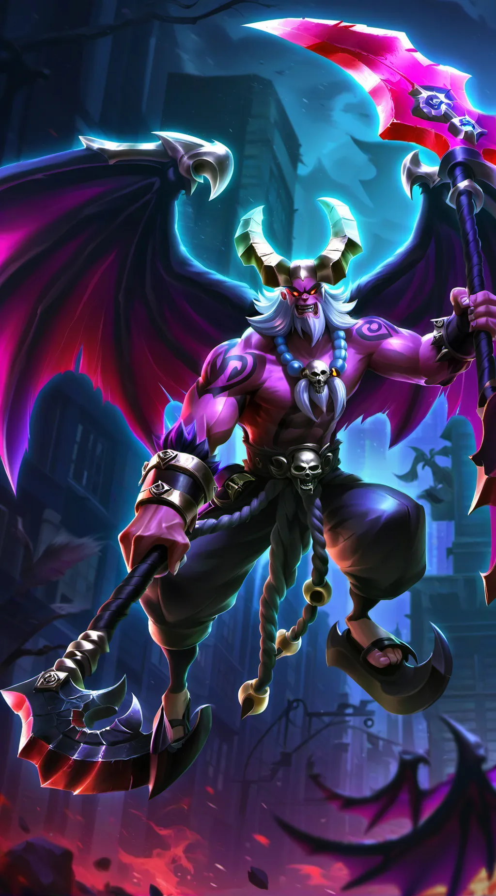 ai character: Ravan  background