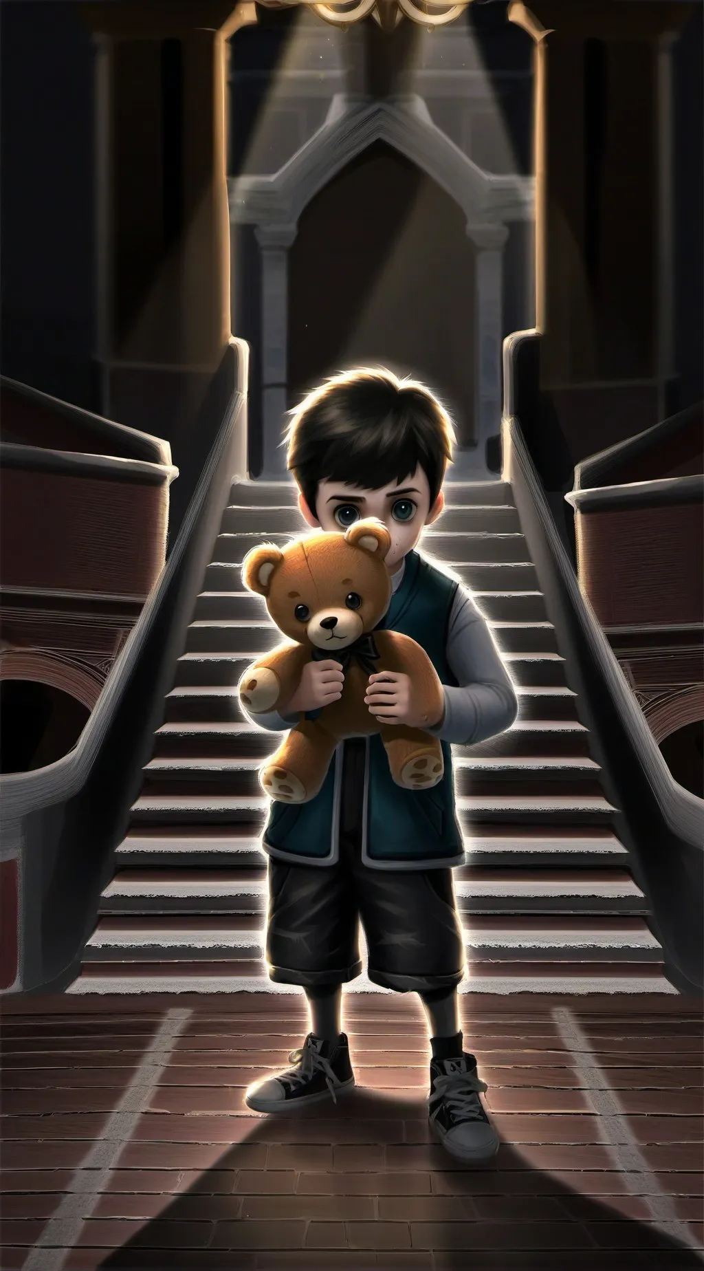 ai character: Your Haunted Teddy background