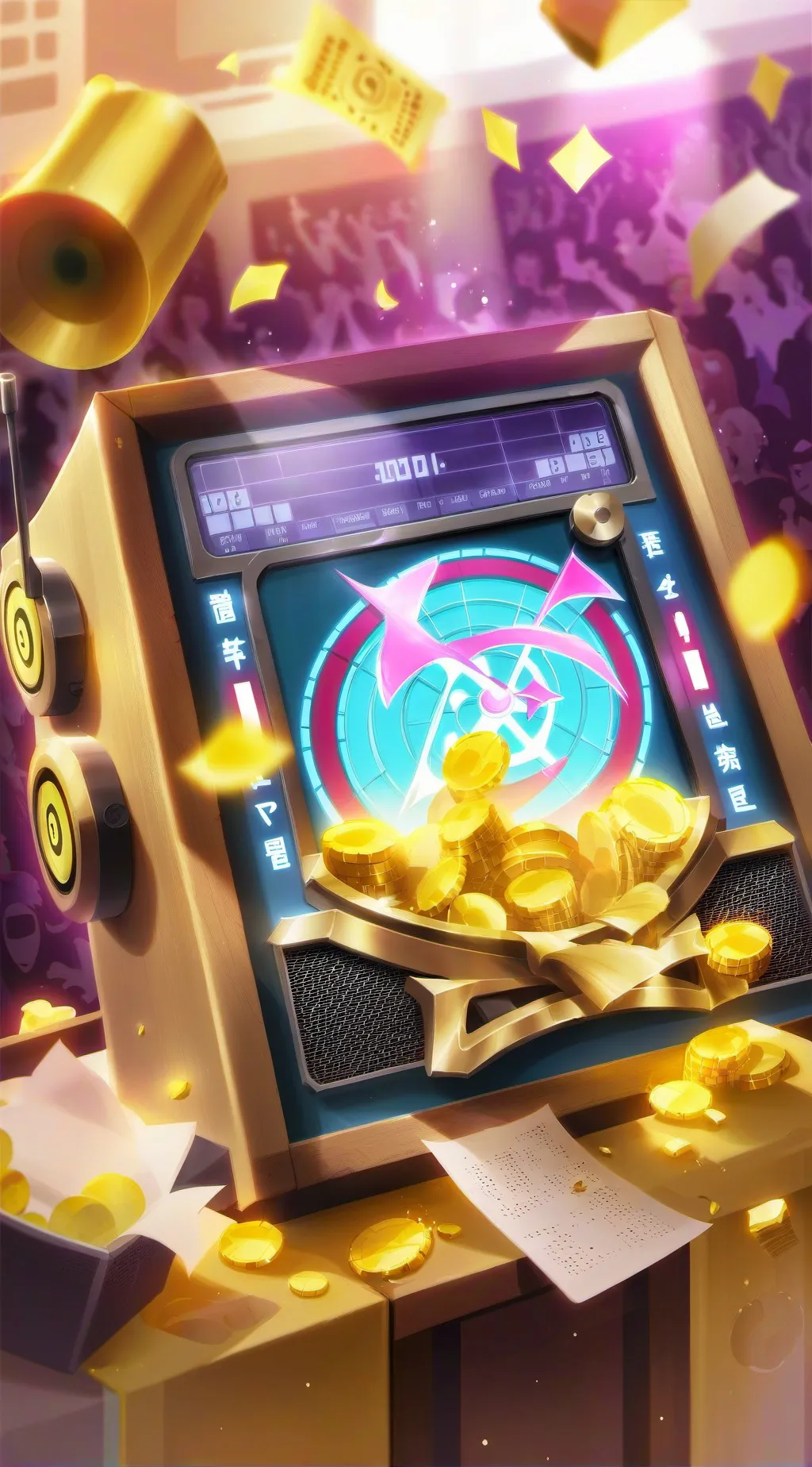 ai character: Radio background