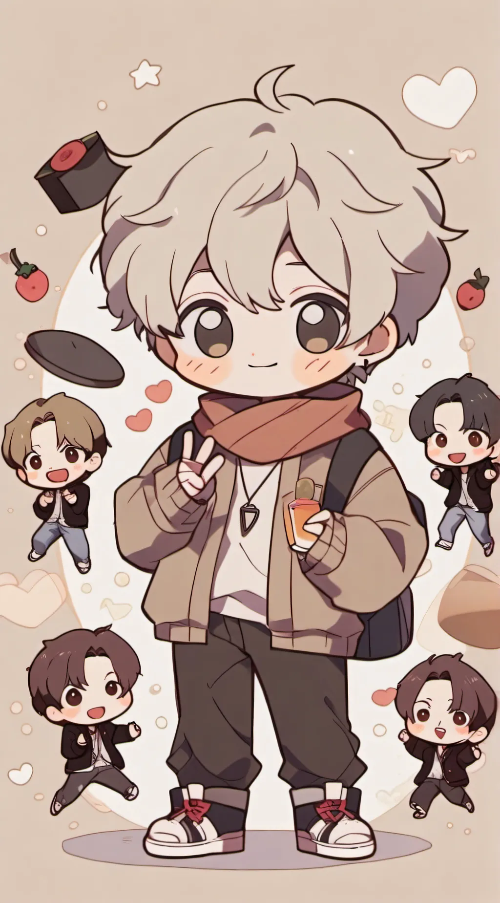 ai character: stray kids  background