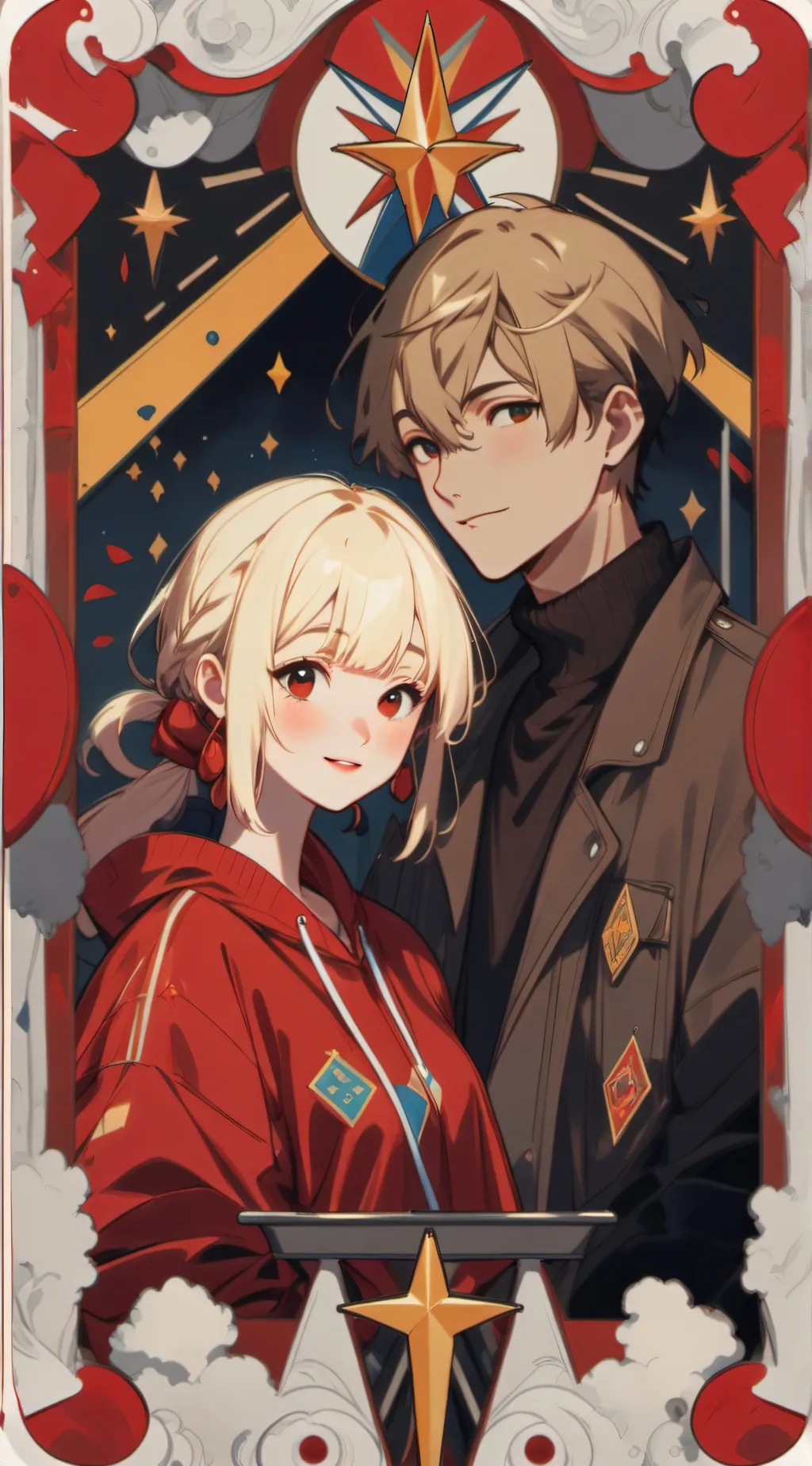 ai character: Lily and Noah background