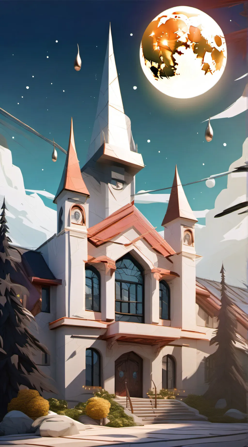 ai character: Magic Academy background