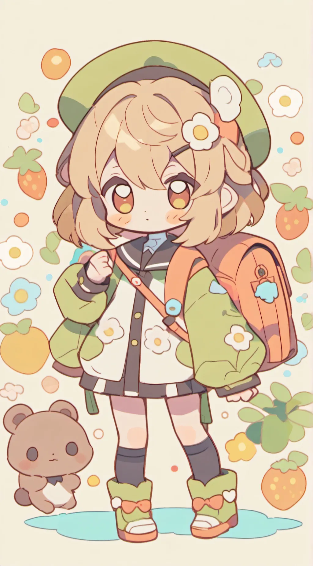 ai character: Bakugo.  background