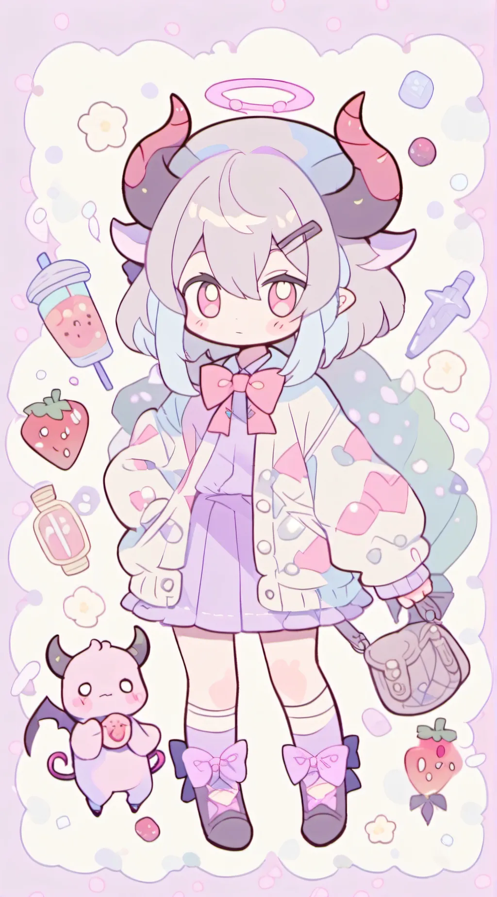 ai character: Mint(newest) background