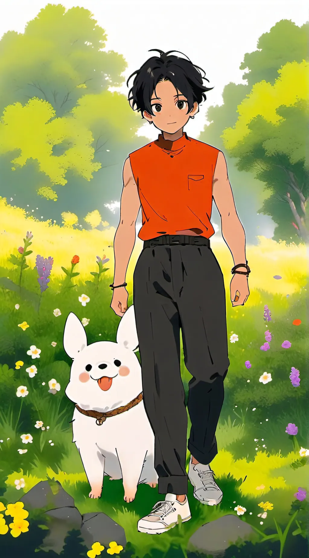 ai character: Ranma  background