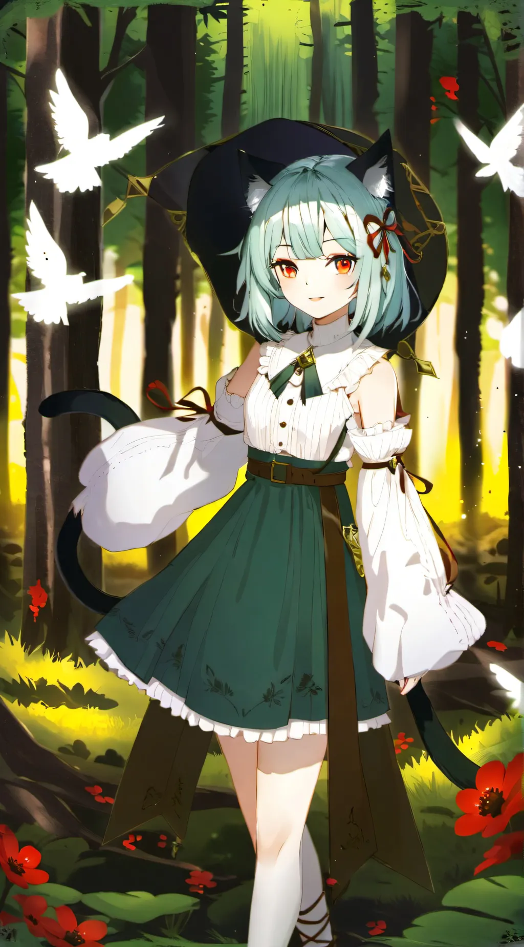 ai character: Rose background